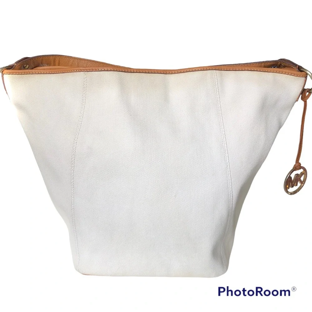 Michael Kors Large Tote Shoulder Bag Ivory